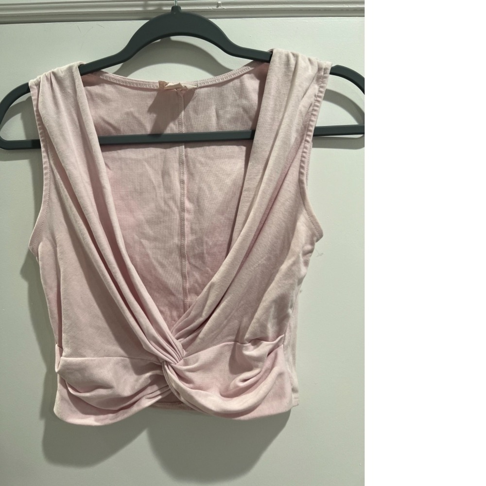 Open Edit Knotted Sleeveless Stretch Cropped Tank Top size XS‎